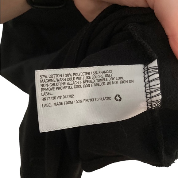 Women’s Isabel Maternity Black Sleeveless Stretchy Midi Dress W/ Ruching. Size S - Picture 5 of 6